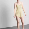 Blumiges, geripptes Schlafanzug-Top Blumiges, geripptes Schlafanzug-Top