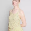 Blumiges, geripptes Schlafanzug-Top Blumiges, geripptes Schlafanzug-Top