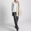 Bluse mit 3/4-Ärmeln und V-Ausschnitt Bluse mit 3/4-Ärmeln und V-Ausschnitt