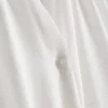 Bluse mit 3/4-Ärmeln und V-Ausschnitt Bluse mit 3/4-Ärmeln und V-Ausschnitt