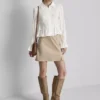 Bluse mit gerafftem Peplum-Saum Bluse mit gerafftem Peplum-Saum