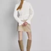 Bluse mit gerafftem Peplum-Saum Bluse mit gerafftem Peplum-Saum