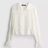 Bluse mit gerafftem Peplum-Saum Bluse mit gerafftem Peplum-Saum