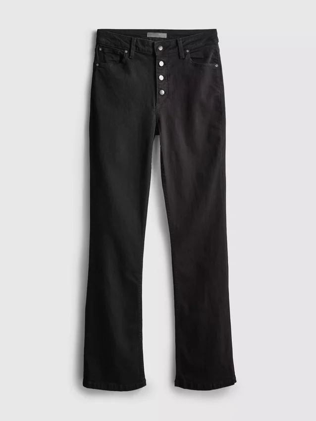 Bootcut-Jeans aus Baumwolle mit mittlerer Leibhöhe Bootcut-Jeans aus Baumwolle mit mittlerer Leibhöhe