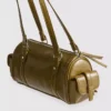 Bowler-Tasche aus Kunstleder im Used-Look Bowler-Tasche aus Kunstleder im Used-Look