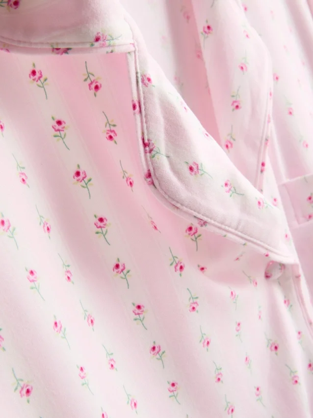 Boyfriend-Nachthemd mit Blumenmuster Boyfriend-Nachthemd mit Blumenmuster