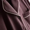 Boyfriend-Schlafanzug aus Jersey mit Paspelierung Boyfriend-Schlafanzug aus Jersey mit Paspelierung