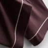 Boyfriend-Schlafanzug aus Jersey mit Paspelierung Boyfriend-Schlafanzug aus Jersey mit Paspelierung