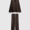 Boyfriend-Schlafanzug aus Satin Boyfriend-Schlafanzug aus Satin