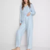 Boyfriend-Schlafanzug aus Twill Boyfriend-Schlafanzug aus Twill