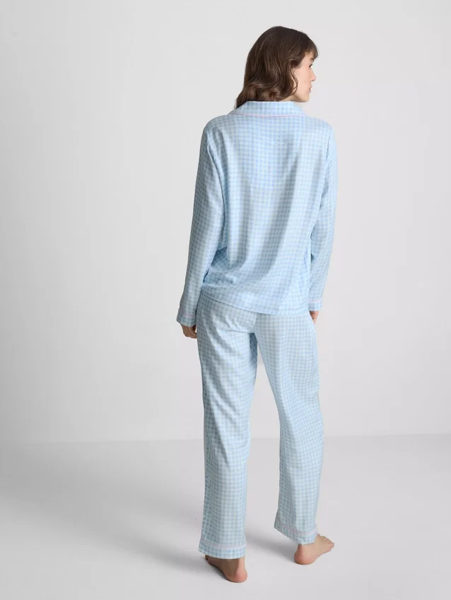 Boyfriend-Schlafanzug aus Twill Boyfriend-Schlafanzug aus Twill