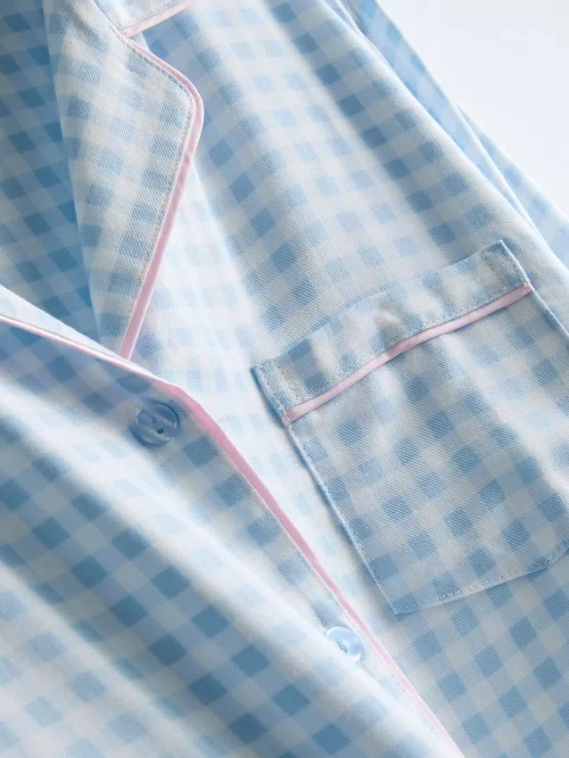 Boyfriend-Schlafanzug aus Twill Boyfriend-Schlafanzug aus Twill