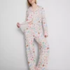 Boyfriend-Schlafanzug mit „Sweet Treat“-Aufdruck Boyfriend-Schlafanzug mit „Sweet Treat“-Aufdruck
