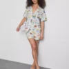 Boyfriend-Schlafanzug-Shorts Boyfriend-Schlafanzug-Shorts