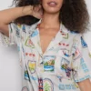 Boyfriend-Schlafanzug-Shorts Boyfriend-Schlafanzug-Shorts