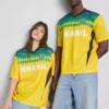 Brasilien-T-Shirt mit kurzen Ärmeln Brasilien-T-Shirt mit kurzen Ärmeln
