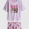 Bratz-Kurzschlafanzug aus Baumwolle mit Aufdruck Bratz-Kurzschlafanzug aus Baumwolle mit Aufdruck