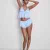 Braut-Slip aus Satin mit Spitze