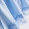 Braut-Slip aus Satin mit Spitze