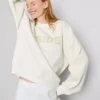 Braut-Sweatshirt mit Stickerei und Pailletten Braut-Sweatshirt mit Stickerei und Pailletten