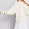 Braut-Sweatshirt mit Stickerei und Pailletten Braut-Sweatshirt mit Stickerei und Pailletten