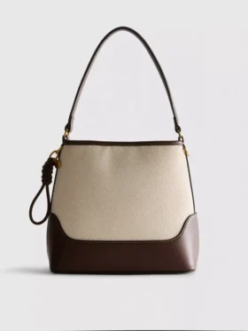 Bucket-Bag aus Kunstleder