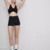 Butterweiches, gerafftes Active-Crop-Top Butterweiches, gerafftes Active-Crop-Top