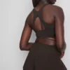 Butterweiches, gerafftes Active-Crop-Top Butterweiches, gerafftes Active-Crop-Top