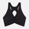 Butterweiches, gerafftes Crop-Top