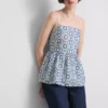 Cami-Top aus Baumwolle mit Cutwork-Verzierung