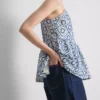 Cami-Top aus Baumwolle mit Cutwork-Verzierung