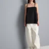 Cami-Top aus Baumwolle mit Hanky-Saum