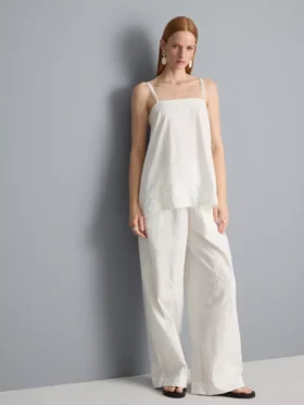 Cami-Top aus Baumwolle mit Hanky-Saum