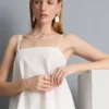 Cami-Top aus Baumwolle mit Hanky-Saum