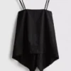 Cami-Top aus Baumwolle mit Hanky-Saum