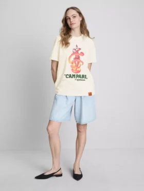Campari Baumwoll-T-Shirt mit Rundhalsausschnitt
