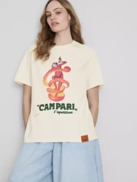 Campari Baumwoll-T-Shirt mit Rundhalsausschnitt