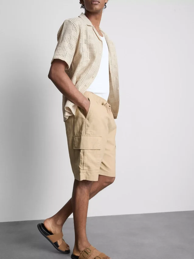 Cargo-Shorts aus Leinenmischung Cargo-Shorts aus Leinenmischung