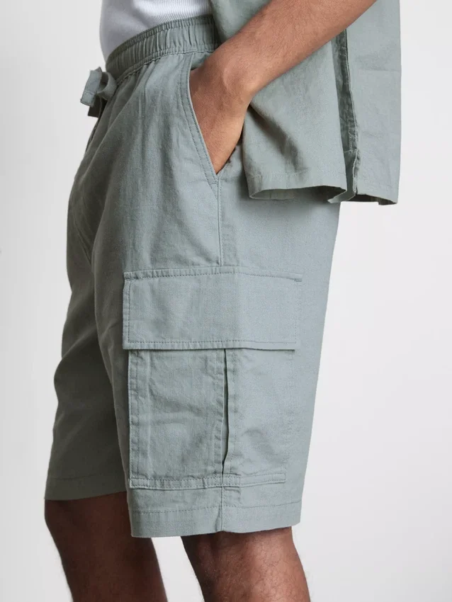 Cargo-Shorts aus Leinenmischung Cargo-Shorts aus Leinenmischung
