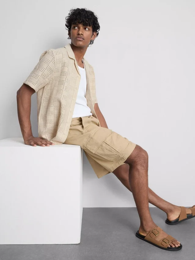 Cargo-Shorts aus Leinenmischung Cargo-Shorts aus Leinenmischung