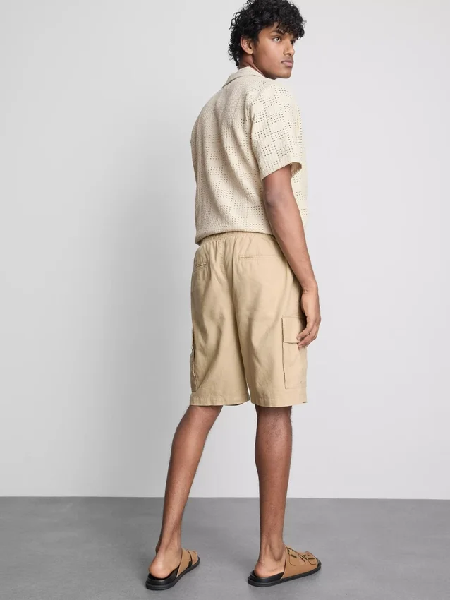 Cargo-Shorts aus Leinenmischung Cargo-Shorts aus Leinenmischung