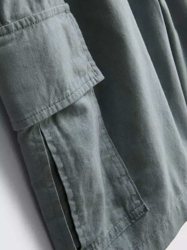 Cargo-Shorts aus Leinenmischung Cargo-Shorts aus Leinenmischung