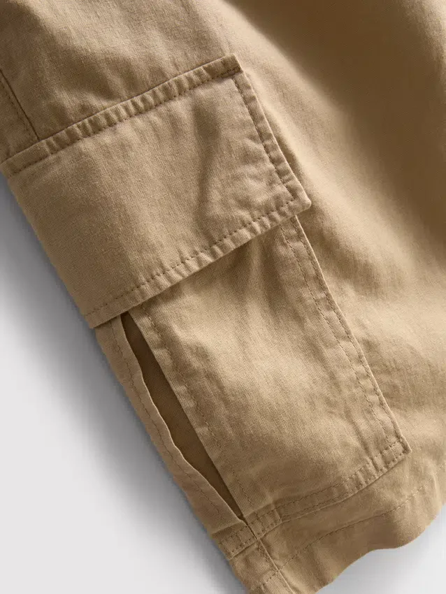 Cargo-Shorts aus Leinenmischung Cargo-Shorts aus Leinenmischung