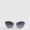 Cat-Eye-Sonnenbrille mit Strasssteinen Cat-Eye-Sonnenbrille mit Strasssteinen