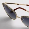 Cat-Eye-Sonnenbrille mit Strasssteinen Cat-Eye-Sonnenbrille mit Strasssteinen