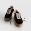 Chunky-Sneaker mit Leopardenmuster und Gummisohle