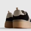 Chunky-Sneaker mit Leopardenmuster und Gummisohle
