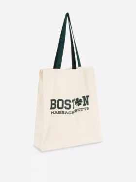 City-Tasche aus Baumwolle mit Grafikprint