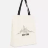 City-Tasche aus Baumwolle mit Grafikprint