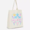 City-Tasche aus Baumwolle mit Grafikprint